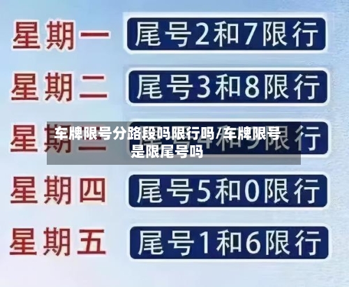车牌限号分路段吗限行吗/车牌限号是限尾号吗-第2张图片