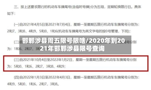 邯郸涉县周五限号限啥/2020年到2021年邯郸涉县限号查询-第3张图片