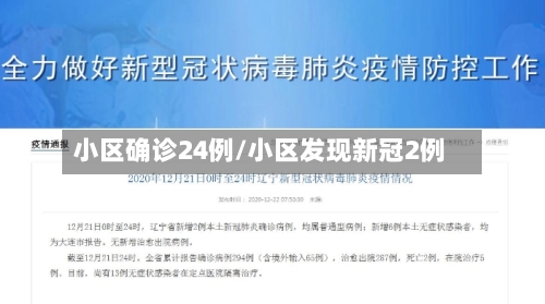 小区确诊24例/小区发现新冠2例