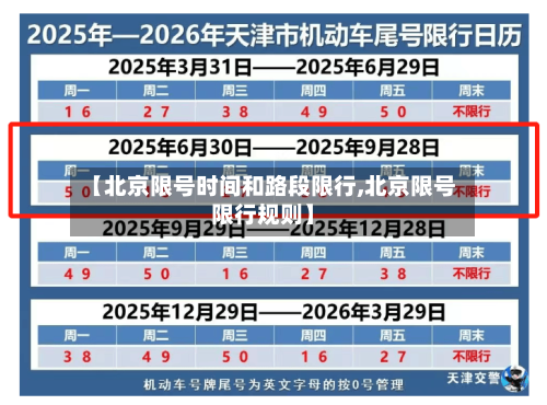 【北京限号时间和路段限行,北京限号限行规则】