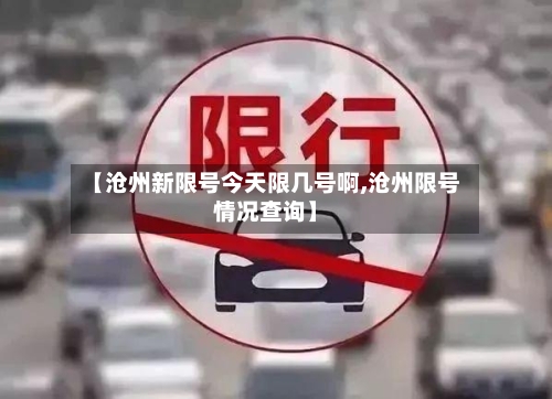 【沧州新限号今天限几号啊,沧州限号情况查询】-第3张图片