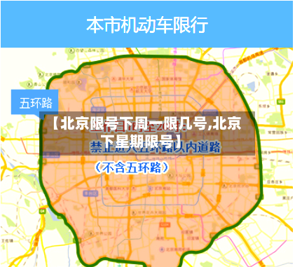 【北京限号下周一限几号,北京下星期限号】-第3张图片