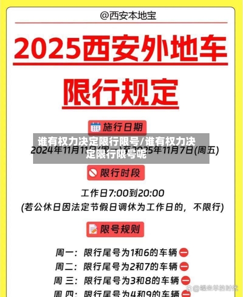谁有权力决定限行限号/谁有权力决定限行限号呢