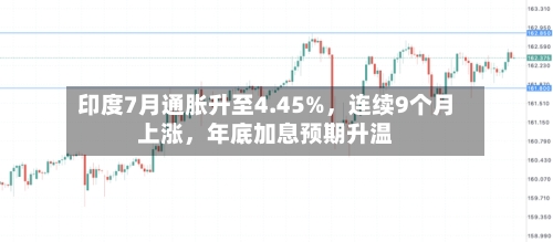 印度7月通胀升至4.45%，连续9个月上涨	，年底加息预期升温-第2张图片