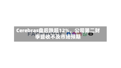 Cerebras盘后跌超12%，公司第二财季营收不及市场预期-第2张图片
