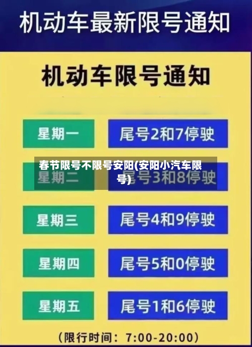 春节限号不限号安阳(安阳小汽车限号)-第2张图片
