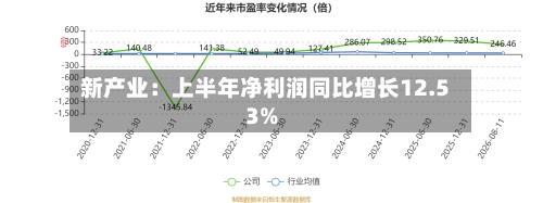 新产业：上半年净利润同比增长12.53%-第1张图片