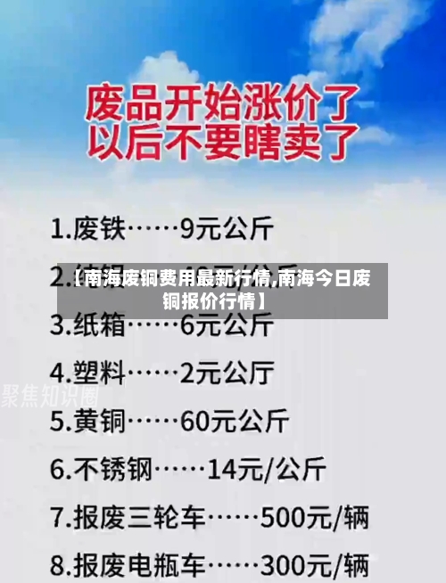 【南海废铜费用最新行情,南海今日废铜报价行情】