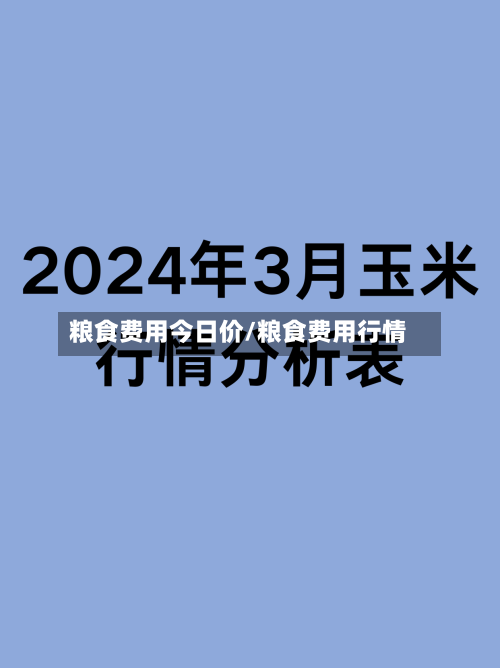 粮食费用今日价/粮食费用行情-第3张图片