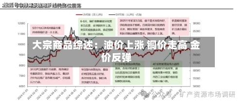 大宗商品综述:油价上涨 铜价走高 金价反弹-第1张图片