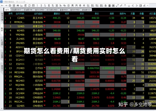期货怎么看费用/期货费用实时怎么看-第2张图片
