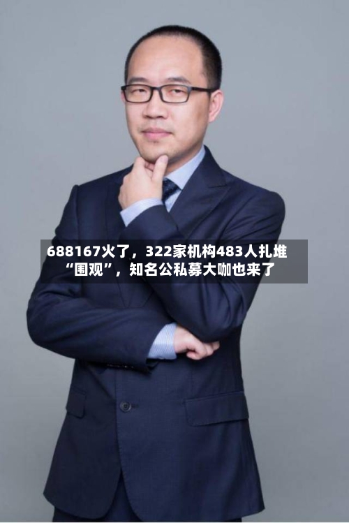 688167火了，322家机构483人扎堆“围观	”，知名公私募大咖也来了-第2张图片