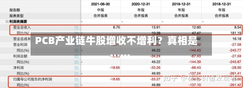 PCB产业链牛股增收不增利?真相是......-第2张图片