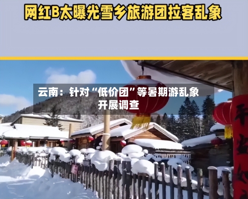 云南：针对“低价团”等暑期游乱象开展调查-第3张图片