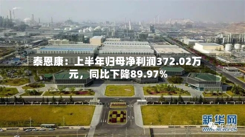 泰恩康：上半年归母净利润372.02万元，同比下降89.97%-第2张图片