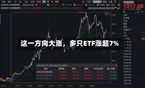 这一方向大涨，多只ETF涨超7%-第2张图片