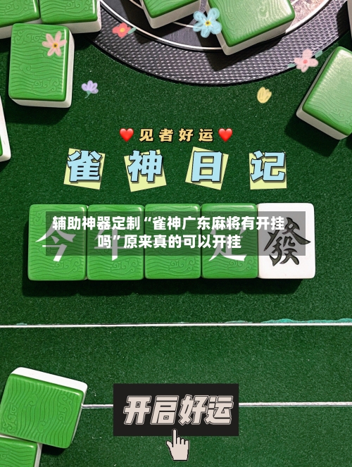 辅助神器定制“雀神广东麻将有开挂吗”原来真的可以开挂-第2张图片