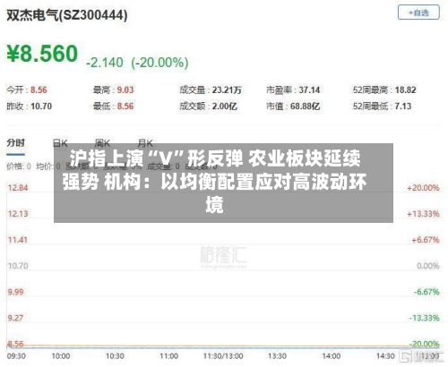 沪指上演“V”形反弹 农业板块延续强势 机构：以均衡配置应对高波动环境-第3张图片