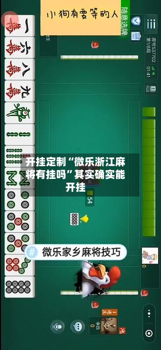 开挂定制“微乐浙江麻将有挂吗”其实确实能开挂