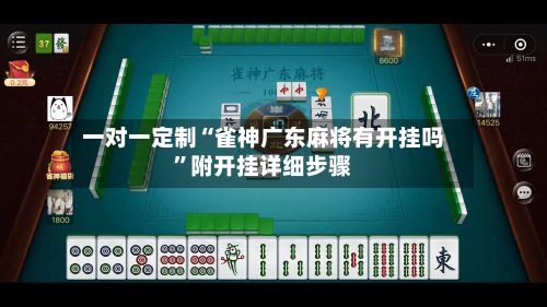 一对一定制“雀神广东麻将有开挂吗”附开挂详细步骤-第2张图片