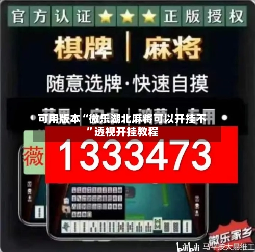 可用版本“微乐湖北麻将可以开挂不”透视开挂教程-第1张图片