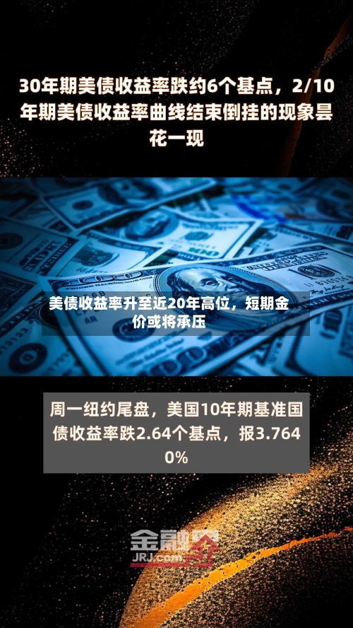 美债收益率升至近20年高位，短期金价或将承压-第1张图片