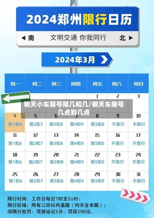 明天小车限号限几和几/明天车限号几点到几点-第2张图片