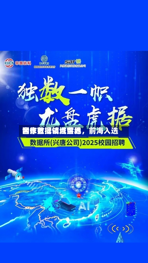国家数据领域世界合作首批试点落地	，前海入选-第2张图片