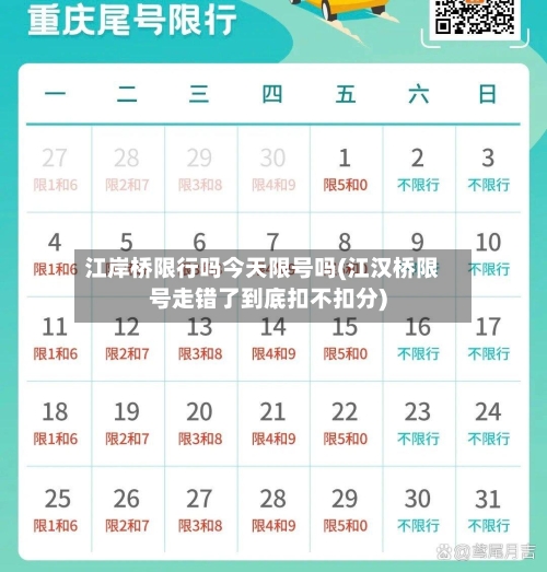 江岸桥限行吗今天限号吗(江汉桥限号走错了到底扣不扣分)