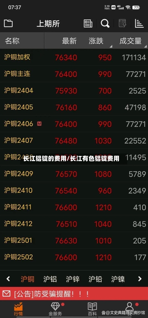 长江铝锭的费用/长江有色铝锭费用