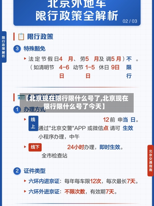 【北京现在限行限什么号了,北京现在限行限什么号了今天】-第2张图片