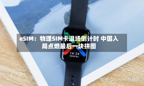 eSIM:物理SIM卡退场倒计时 中国入局点燃最后一块拼图-第2张图片