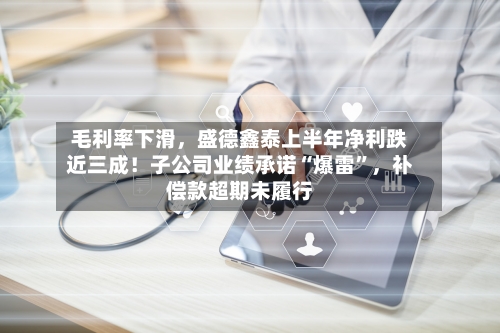 毛利率下滑，盛德鑫泰上半年净利跌近三成！子公司业绩承诺“爆雷	”，补偿款超期未履行-第2张图片
