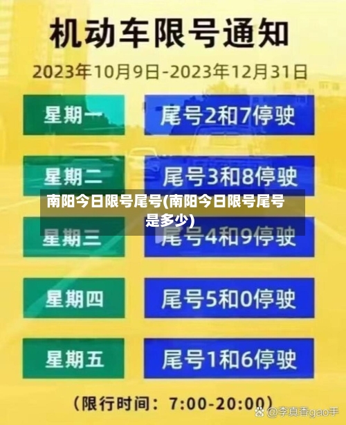 南阳今日限号尾号(南阳今日限号尾号是多少)-第2张图片