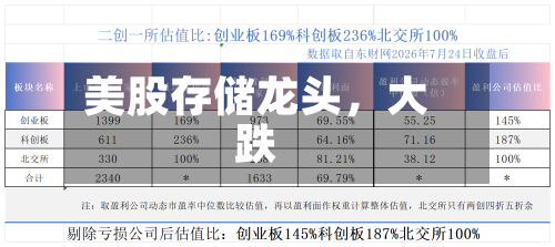 美股存储龙头，大跌-第3张图片