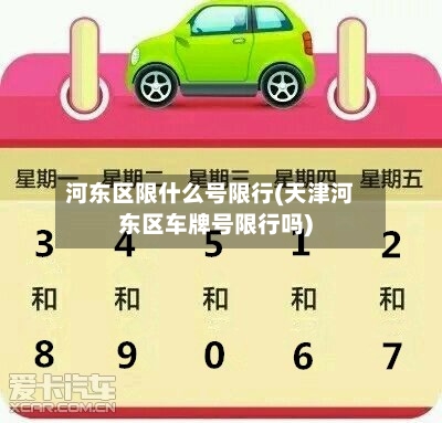 河东区限什么号限行(天津河东区车牌号限行吗)-第2张图片