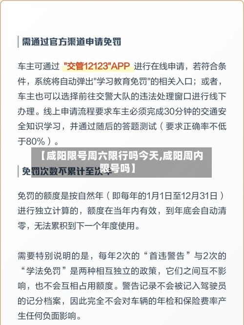 【咸阳限号周六限行吗今天,咸阳周内限号吗】-第2张图片