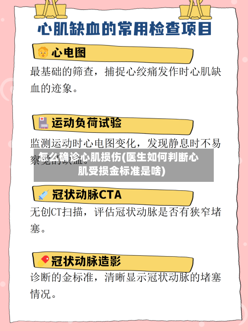 怎么确诊心肌损伤(医生如何判断心肌受损金标准是啥)