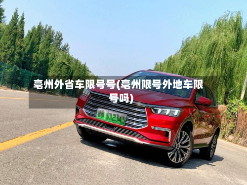 亳州外省车限号号(亳州限号外地车限号吗)