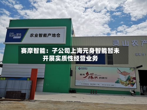 赛摩智能：子公司上海元身智能暂未开展实质性经营业务-第2张图片