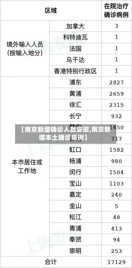 【南京新增确诊人数安徽,南京新增本土确诊病例】