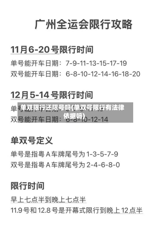 单双限行还限号吗(单双号限行有法律依据吗)
