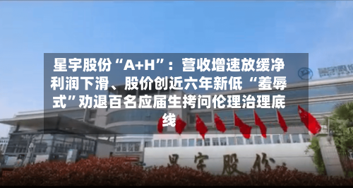 星宇股份“A+H	”：营收增速放缓净利润下滑、股价创近六年新低 “羞辱式”劝退百名应届生拷问伦理治理底线-第2张图片