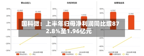 国科微：上半年归母净利润同比增872.8%至1.96亿元