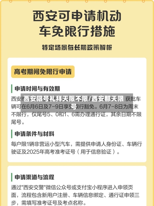 西安限号礼拜天限不限/西安那天限号-第3张图片