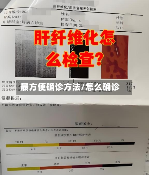 最方便确诊方法/怎么确诊