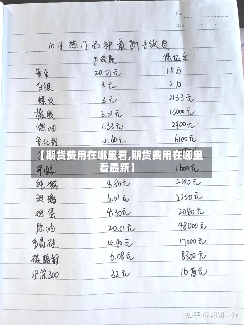 【期货费用在哪里看,期货费用在哪里看最新】-第2张图片