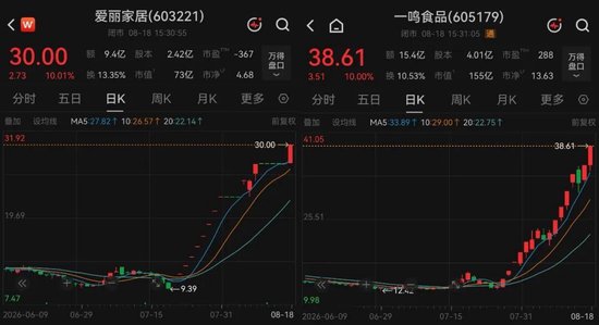 两大涨停牛股同日提示风险：如进一步异常上涨，将申请停牌核查